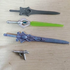 Lot of 4pcs MOTUC Masters of the Universe Classics Sword Gun For 6" Figure