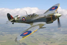 ACEO Art Card British Spitfire Fighter Plane from WWII