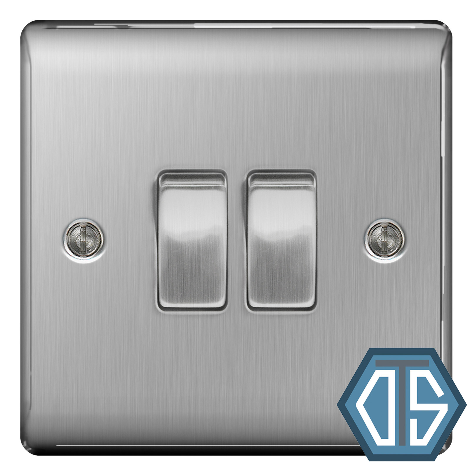 BG Nexus Brushed Steel Satin Chrome Light Switch NBS12 NBS42 NBS43