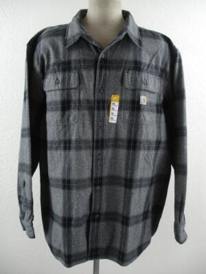 Carhartt Men's 2XL 105439 Loose Fit Heavyweight Flannel Long