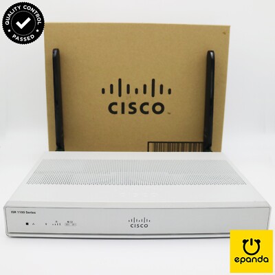 Cisco C1117-4PLTELAWZ ISR-1100-POE2 & 150W-PSU 4G WiFi Mobility Express, 1Y-Wty