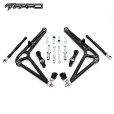 FAPO Set of Front Steering Drift Lower Control Arm Wide Angle Kit For BMW E46