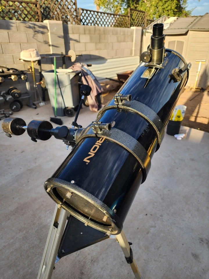Orion Skyview 8” EQ Deluxe Equatorial Reflector Telescope W/Tripod, And Extras  - Image 3 of 4