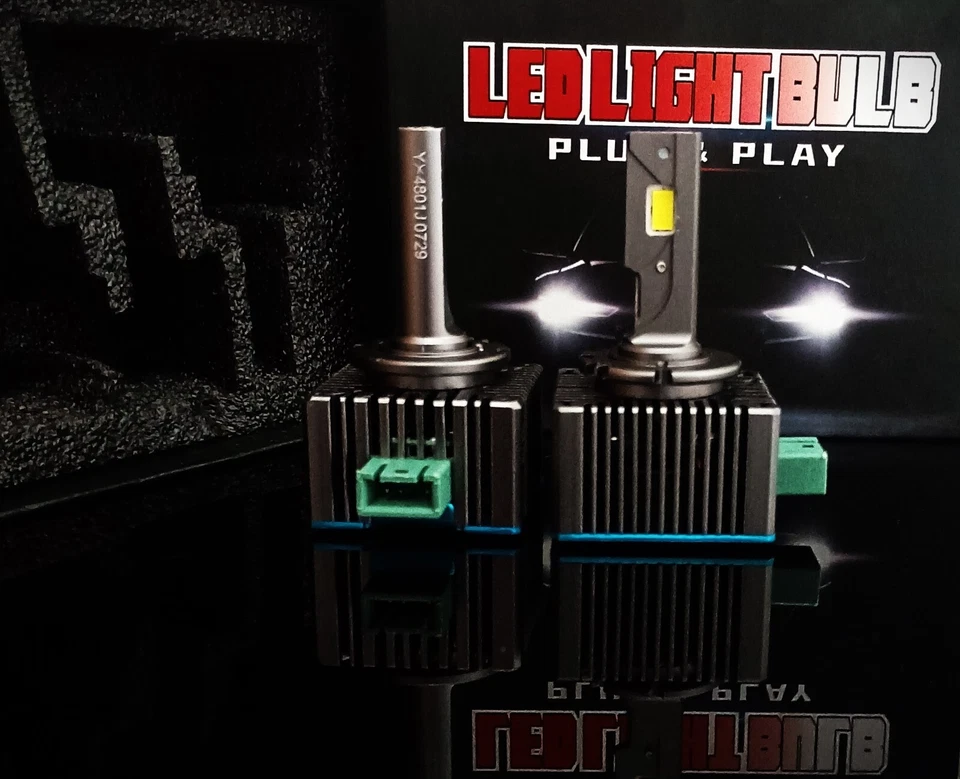 Golf R MK7 2012-2019 X2 D3S HID Oem Fit LED Bulbs 55W 6000K Error-Free Plug&Play - Image 2 of 4