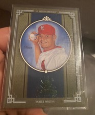 2005 Diamond Kings Yadier Molina Framed Green Rare Rookie #12/50 Cardinals Hof !