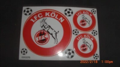 1 FC Köln Aufkleber Sticker Set - 3 Logos Bundesliga Fussball