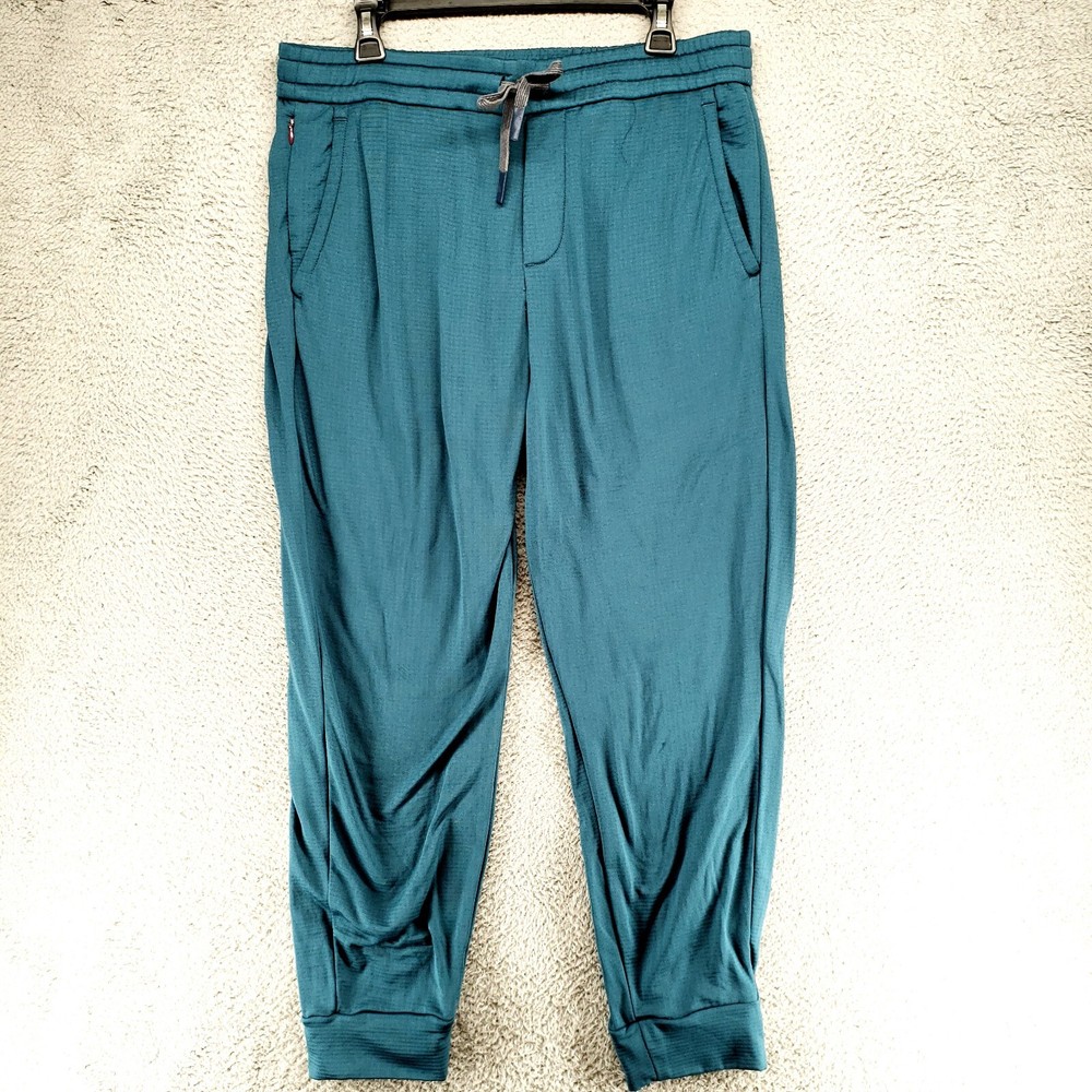Bonobos Mens Fielder Track Running Pants Size L Aqua Blue 34x27