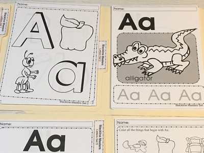 Learning Resource - Preschool WORKSHEETS 300+ pgs Letters  & Numbers Sets