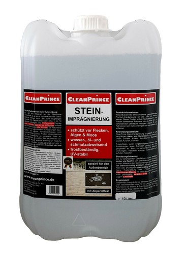 CleanPrince Stein Imprägnierung 10 Liter Granit Sandstein Kalkstein