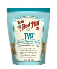 TVP Textured Vegetable Protein - 12 oz Pack of 4 , Gluten Free, Vegan, Mad...