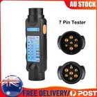 12V 7 Pin Trailer Tester Plug 7 Way Trailers Round Plug Testers RV Connector Kit
