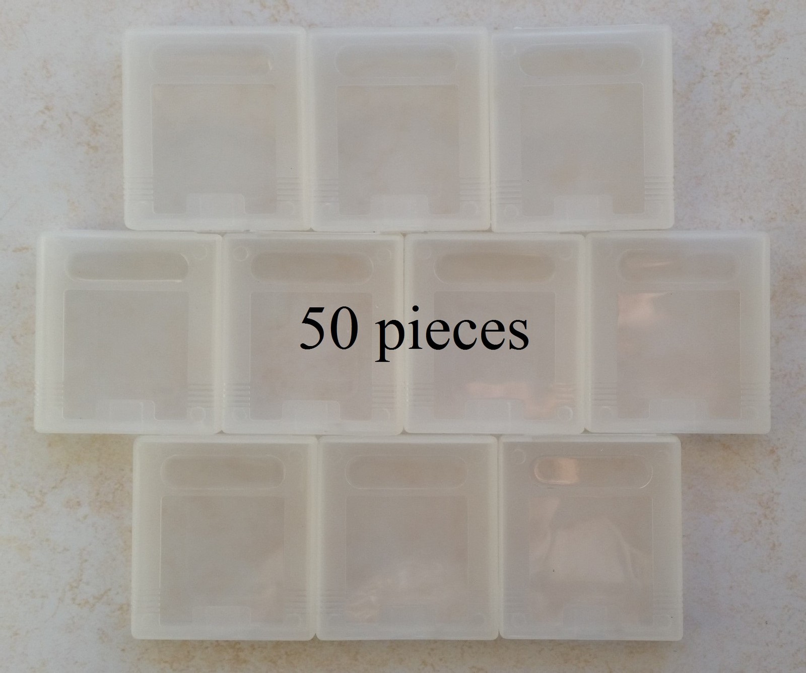 50 étuis de protection Game Boy en plastique rigide Premium pour cartouche de jeu GBC