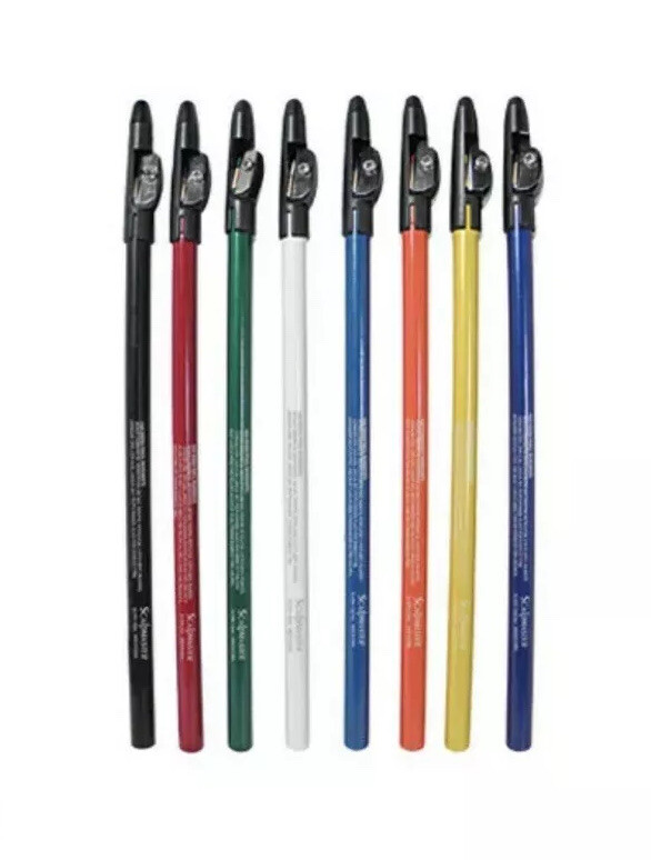 8-colors  W/ Sharpener Scalpmaster #sc-9034