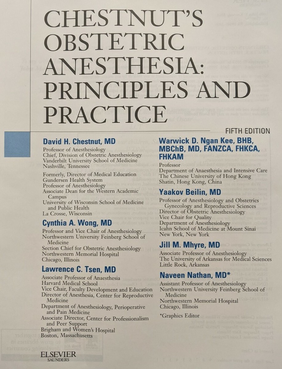 Chestnut's Obstetric Anesthesia: Principles and Practice: Expert
