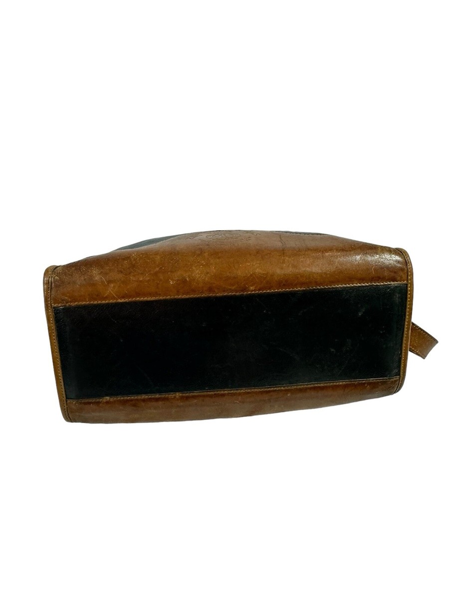 Vintage genuine Ghurka No 16 The Keeper navy blue tan leather