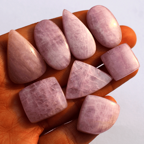 Venta al por mayor 8 piezas de piedras preciosas de cabujón mezcla de kuncita... - Imagen 5 de 11