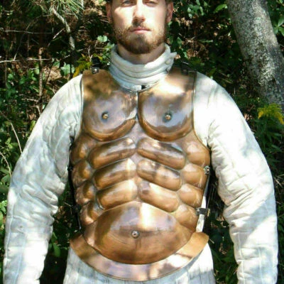 Medieval Muscle Reenactment Breast Plate Armor Jacket Copper Antique Finish - image 1 of 4