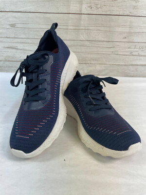 Skechers Bobs Women s Dark Blue Memory Foam Lace Up Athletic Sneakers Size 8.5