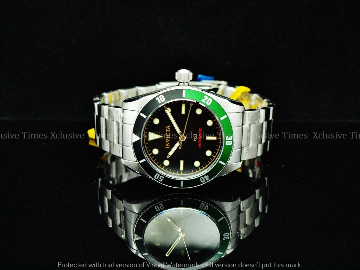 Invicta 40mm Men's 1953 PRO DIVER Automatic Green-Blk Bezel Black