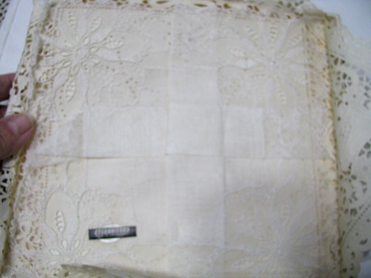 Vintage Lace Handkerchief made in Switzerland - Kilpatricks-PRICE