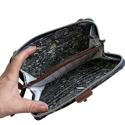Sakroots Spirit Desert Smartphone Cartera Bandolera Muñequera Bolso Azul Floral - Imagen 3 de 9