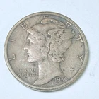 1936-S MERCURY DIME, 90% SILVER, EXTRA FINE DETAILS FREE SHIPPING #9238