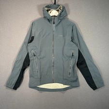 Men’s Patagonia Grey Hooded Full Zip Outdoor Hiking Jacket Size S