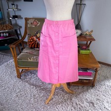 Vintage 1940s Style Skirt  Pink  A-line  M  40s 70s