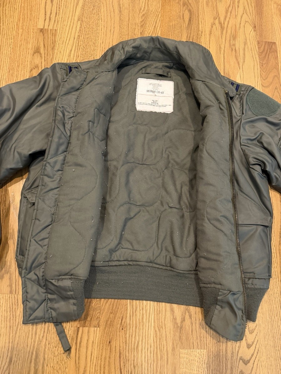 Vintage US Military CWU-45/P Flight Jacket ISRATEX Medium 38-40