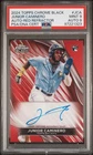 2024 TOPPS CHROME BLACK AUTO RED REFRACTOR JUNIOR CAMINERO RC 5/5 PSA 9 AUTO 9
