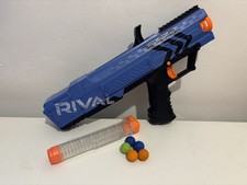 Nerf Gun Rival Apollo Blue XV-700 Blaster with  magazine and 5 coloured Balls