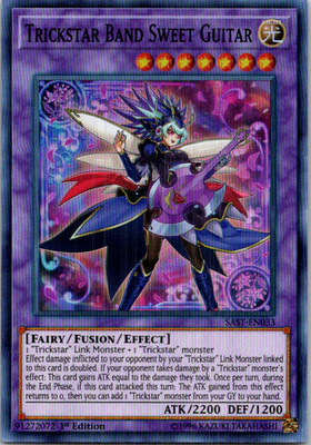 Trickstar Band Sweet Guitar SAST-EN033 Yu-Gi-Oh! 1st Edition Light Play