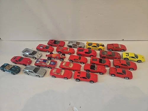 Lot Of 23 Diecast Ferrari Toy Cars (Hotwheels, Matchbox) Vintage 1990s
