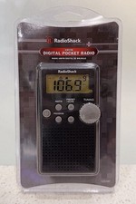 Radio Shack Digital Pocket Radio Portable AM/FM NEW Sealed 20 Presets Speaker