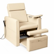 Heavy Duty Electric Pedicure Chair with Rotating Cup Holder Armrest for Salon