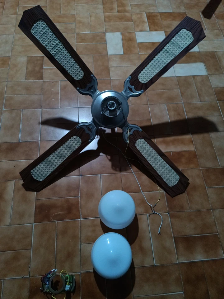 Ventilatore a Soffitto Zephir con Palein Legno e Luce - Immagine 2 di 4