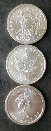 Lot of Three 2013 Silver Bullet Silver Shield 1oz Silver Rounds