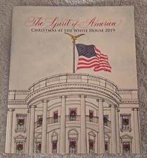 2019 White House Christmas Book Program Donald Melania Trump Spirit of America !