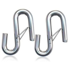 3/8" safety chain hooks with Safety Latch,2 Per Package trailer chain hooks