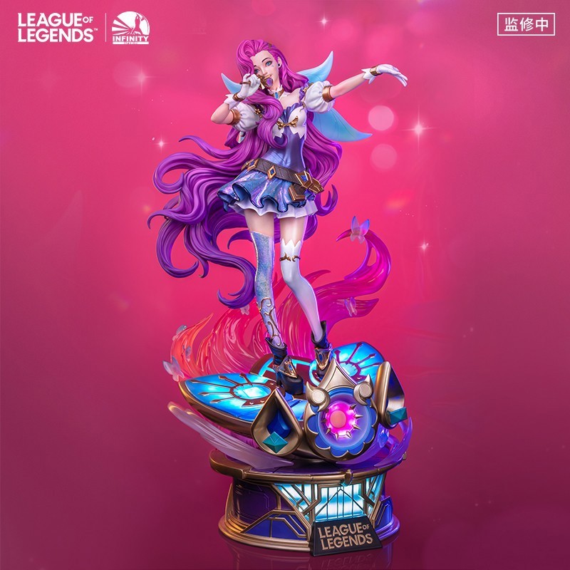 Official League of Legends Seraphine 1/4 LED Light GK Figure Resin