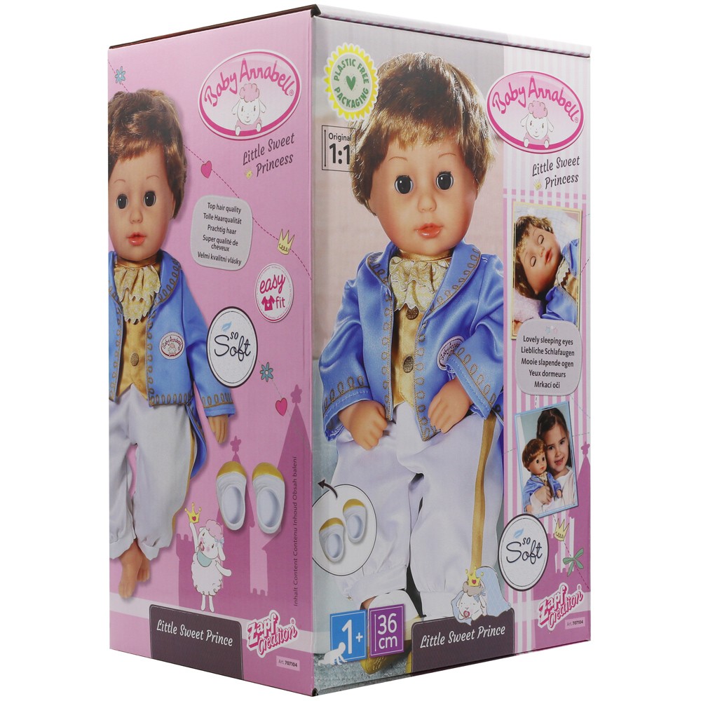 Baby Annabell Doll Little Sweet Prince 36cm So Soft