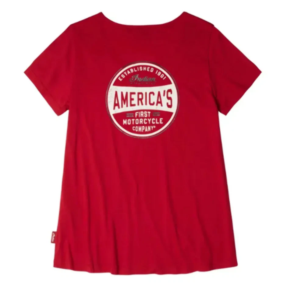 POLARIS INDIAN WOMENS AMERICA'S FIRST TEE SHIRT SIZE L #286290606 - Image 2 of 4