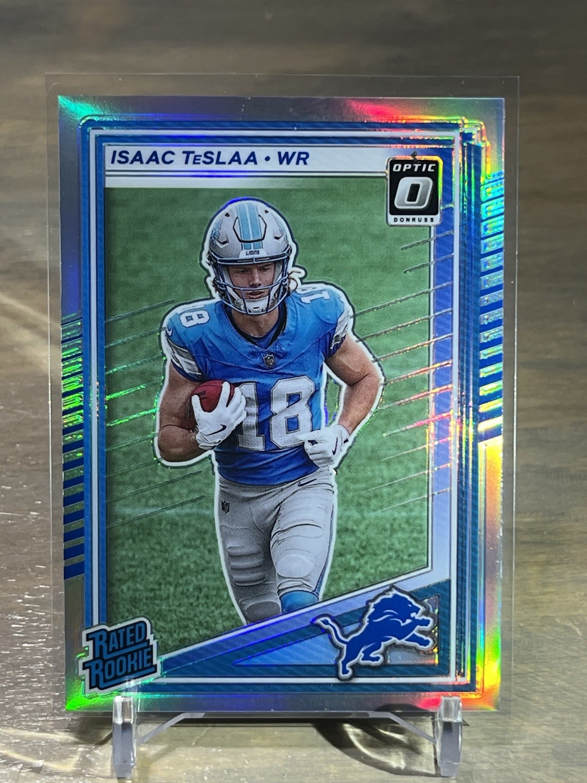 2025 Panini Donruss Isaac TeSlaa Optic Preview Rated Rookie Silver Holo Prizm