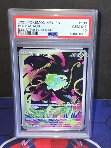 Pokemon Bulbasaur 133/132 PSA 10 Illustration Rare Gem Mint