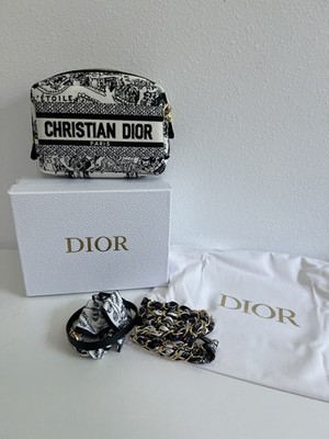 Dior Beauty Plan De Paris Embroidered Cosmetic Bag / Crossbody- W/ Box & Dustbag