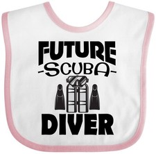 Inktastic Future Scuba Diver Baby Bib Childs Clothing Infant