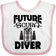 Inktastic Future Scuba Diver Baby Bib Childs Clothing Infant