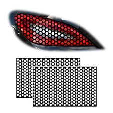 2 PCS Car Rear Tail Light Lamp Stickers Bright Black 18.9  11.8 inches