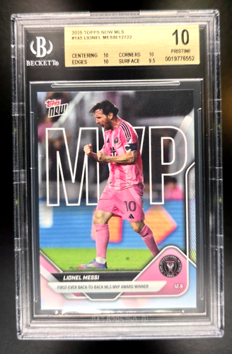 2025 Topps Now - LIONEL MESSI - MLS MVP | PRISTINE 10 #145 - RARE 🔥 - Picture 1 of 2