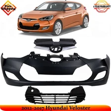Front Bumper Cover Fascia & Grille Assembly For 2012-2017 Hyundai Veloster